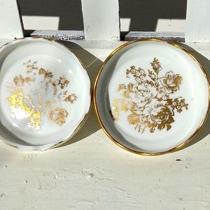 Vintage Birks porcelain trinket tray dishes